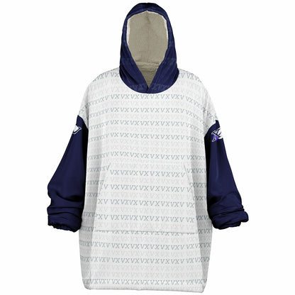 The First XV Winter Snug Hoodie (White and Blue Edition)