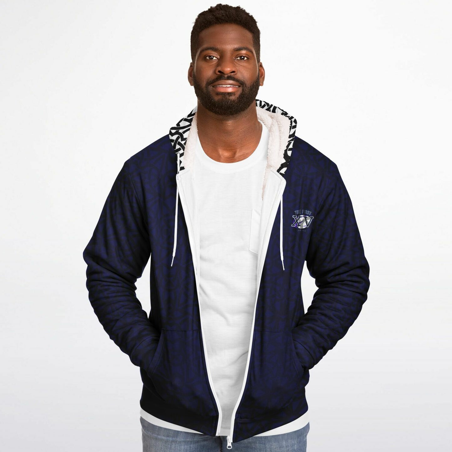 The First XV Celtic Edition Micro-Fleece  hoodie White