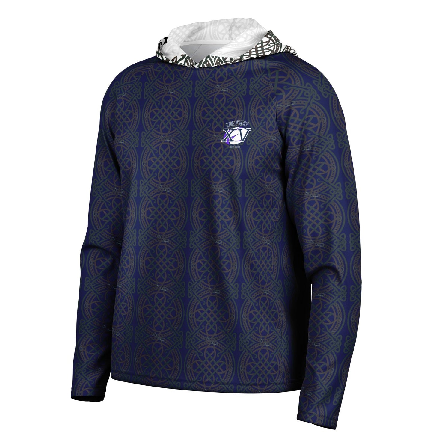 The First XV Long Sleeve Hooded Performance Shirt