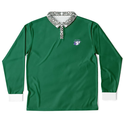 The First XV Green Vintage Rugby Polo Shirt