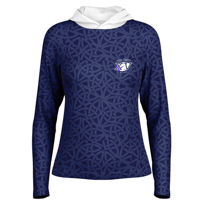 The First XV Celtic Edition Long Sleeve Hooded Performance Women's Shirt